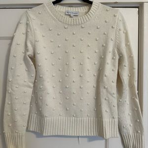 White & Warren white sweater